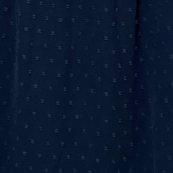 Shein Curve, navy eyelet, short, double fluff sleeve blouse, size 5X - Picture 7 of 11